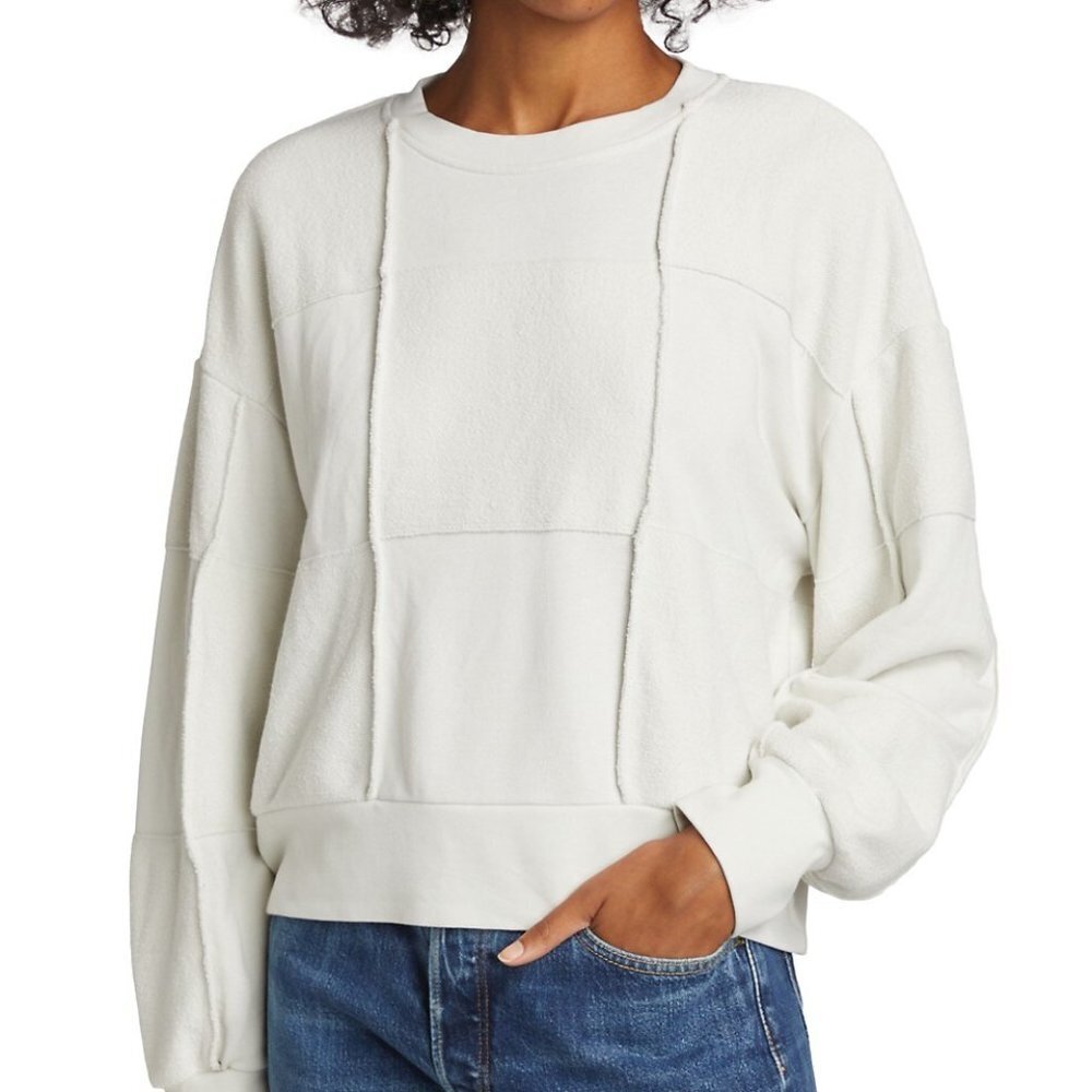 Rails Yoko Seamed Sweatshirt Dove XS